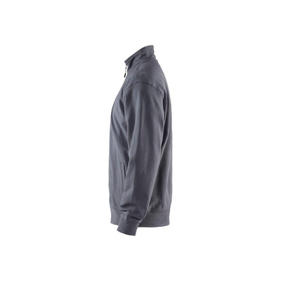 Blaklader 33711158 Sweatshirt Full Zip Grey Left #colour_grey