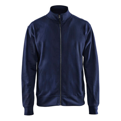 Blaklader 33711158 Sweatshirt Full Zip Navy Blue Main #colour_navy-blue