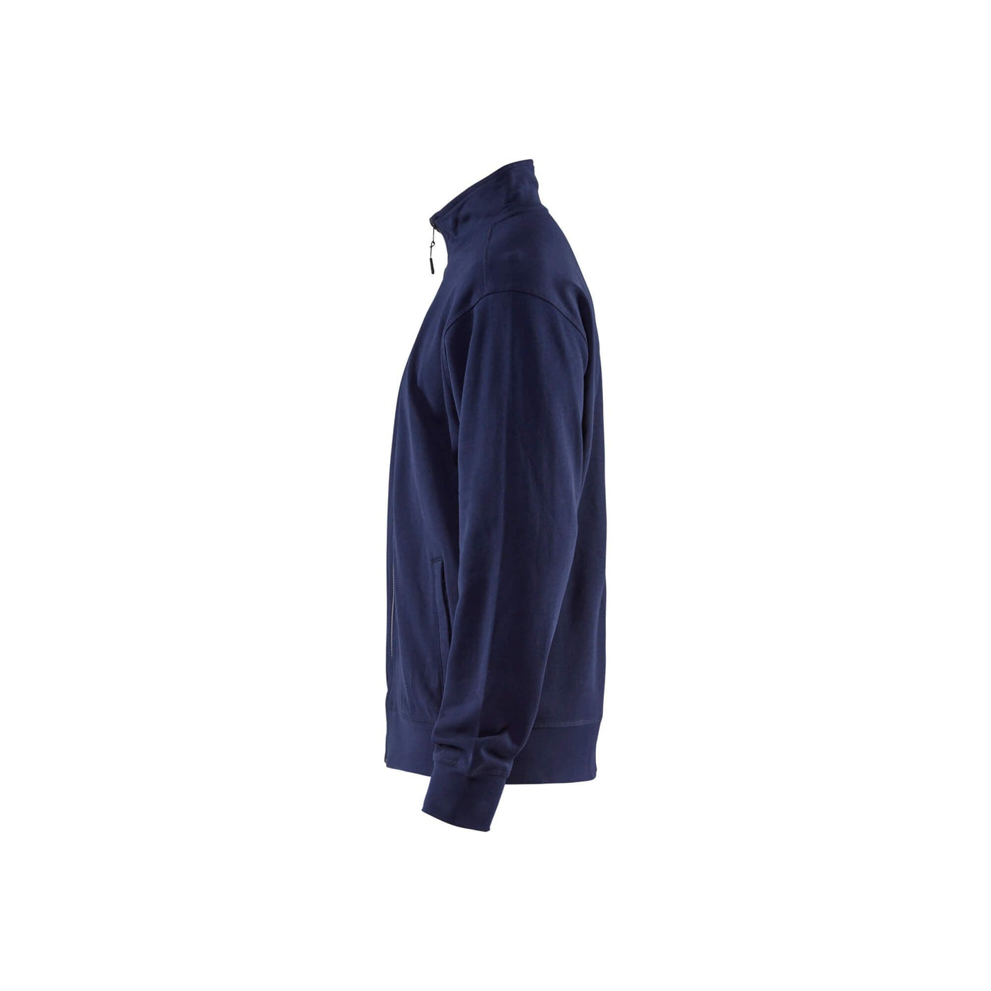 Blaklader 33711158 Sweatshirt Full Zip Navy Blue Left #colour_navy-blue