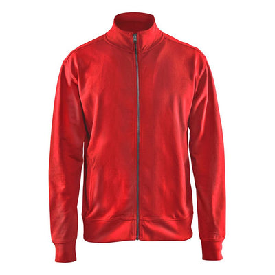 Blaklader 33711158 Sweatshirt Full Zip Red Main #colour_red