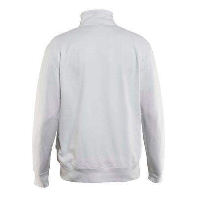 Blaklader 33711158 Sweatshirt Full Zip White Rear #colour_white