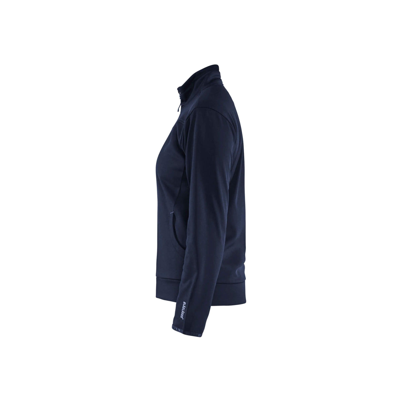 Blaklader 33942526 Sweatshirt Full Zip Dark Navy Blue/Black Left #colour_dark-navy-black