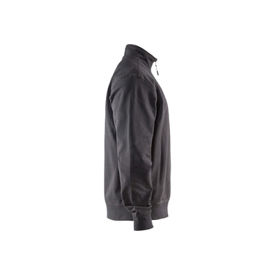 Blaklader 33691158 Sweatshirt Half Zip Dark Grey Right #colour_dark-grey