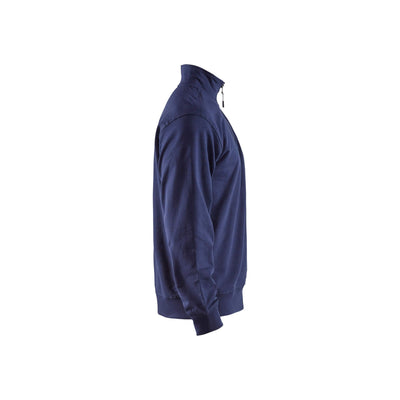 Blaklader 33691158 Sweatshirt Half Zip Dark Navy Blue Right #colour_dark-navy-blue