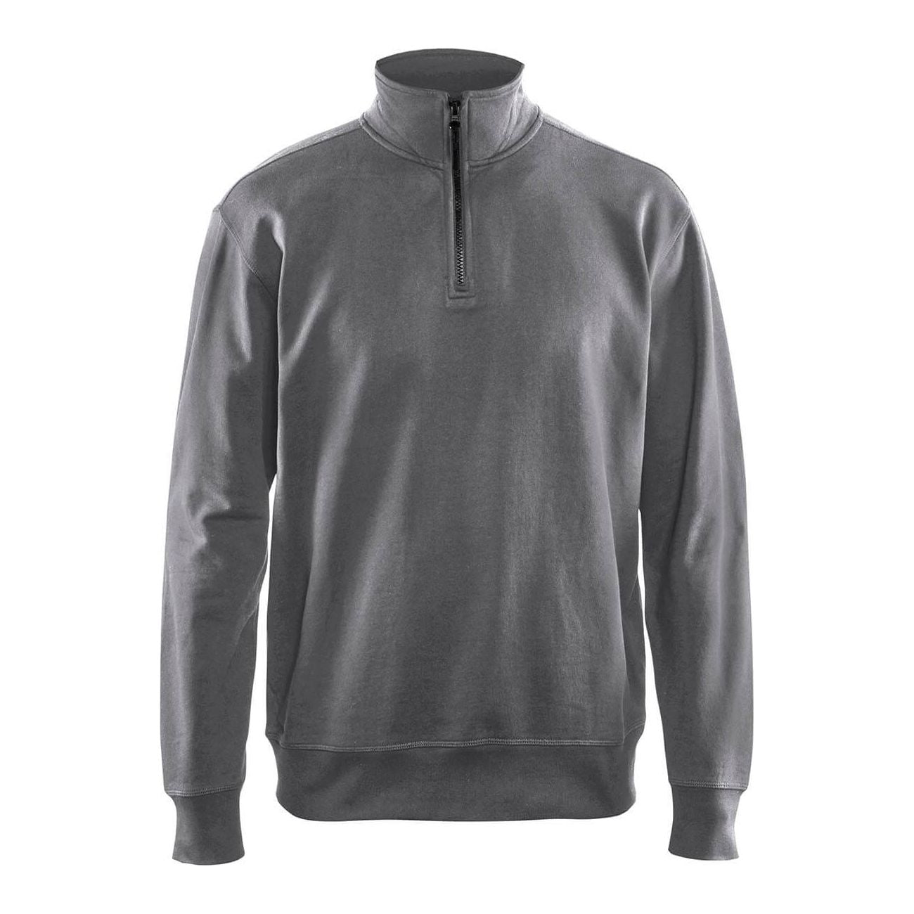 Blaklader 33691158 Sweatshirt Half Zip Grey Main #colour_grey