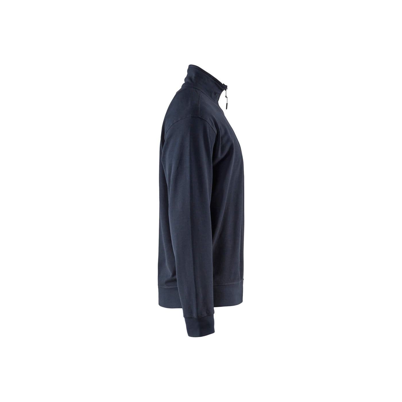 Blaklader 33691158 Sweatshirt Half Zip Navy Blue Right #colour_navy-blue