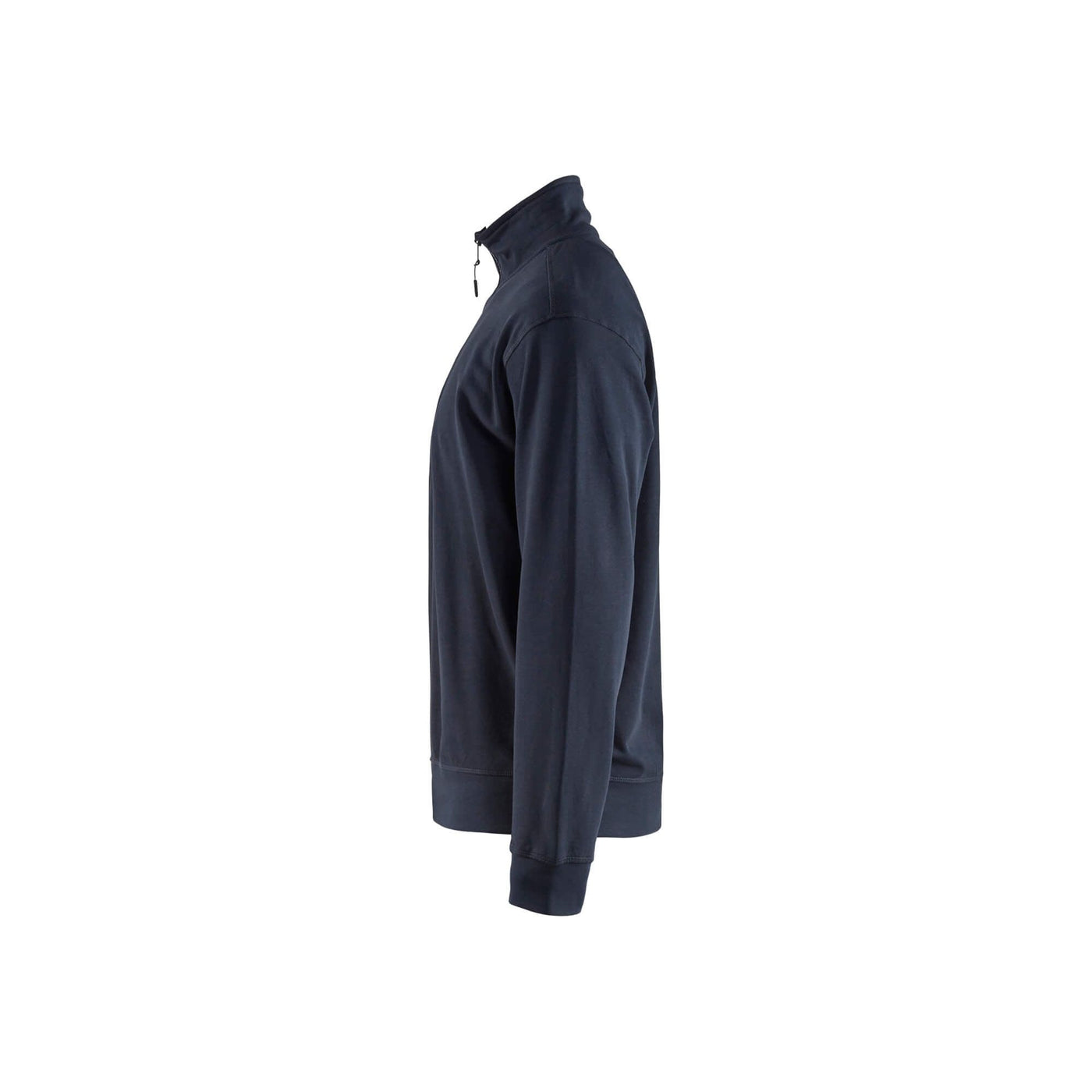 Blaklader 33691158 Sweatshirt Half Zip Navy Blue Left #colour_navy-blue
