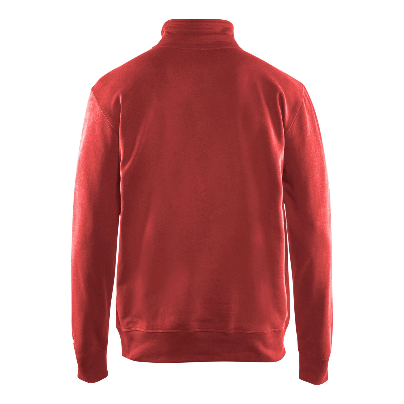 Blaklader 33691158 Sweatshirt Half Zip Red Rear #colour_red