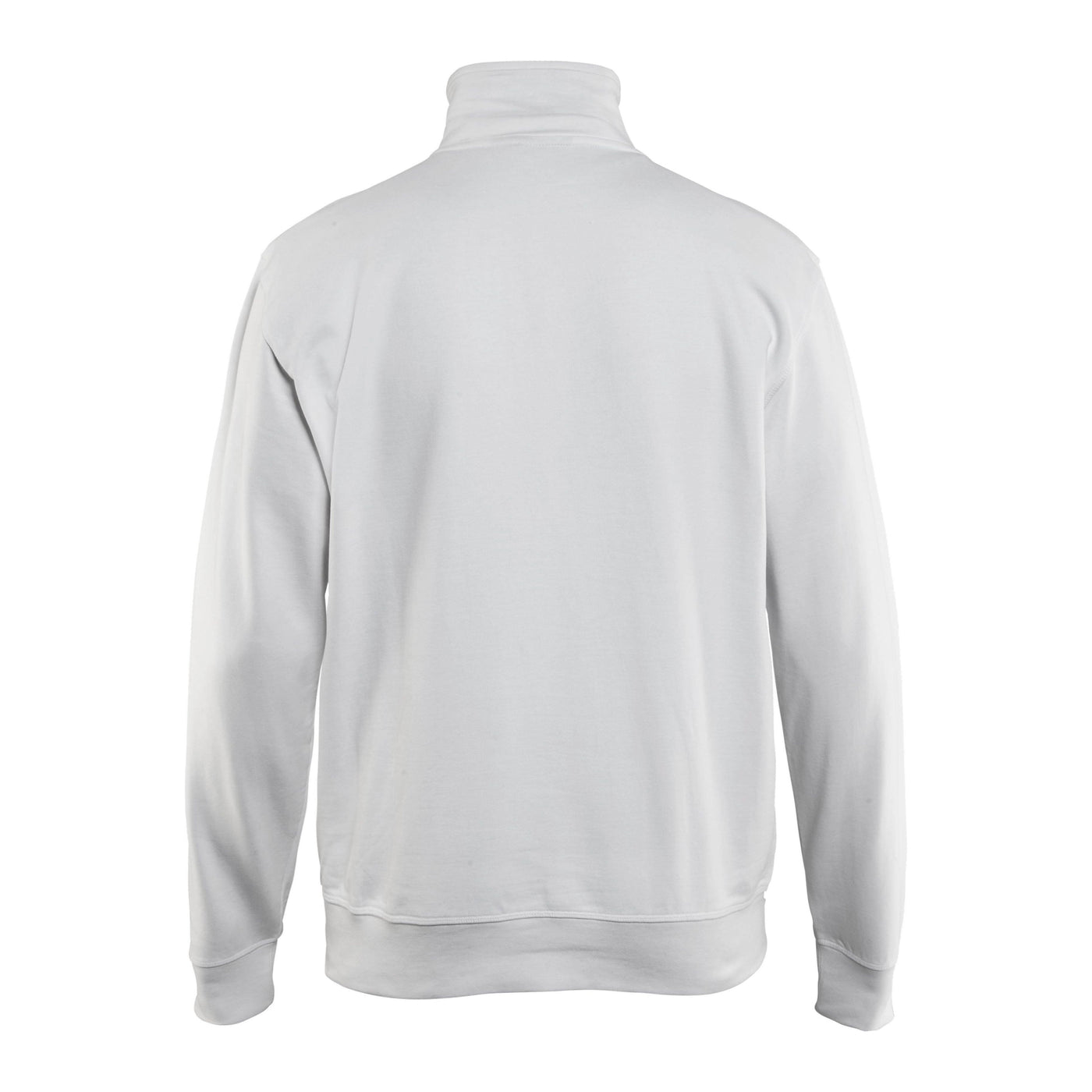 Blaklader 33691158 Sweatshirt Half Zip White Rear #colour_white