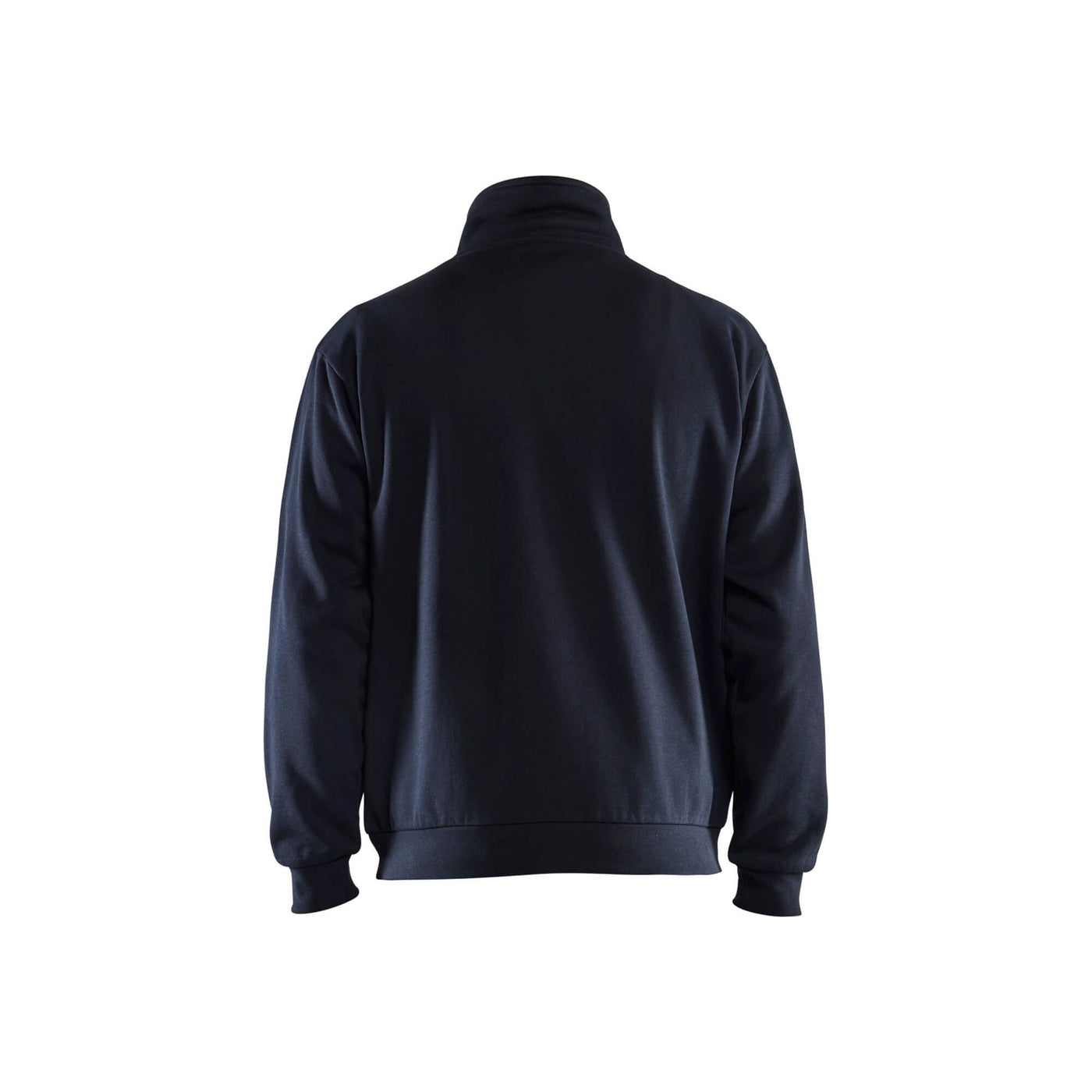Blaklader 35871169 Sweatshirt Half-Zip Dark Navy Blue Rear #colour_dark-navy-blue