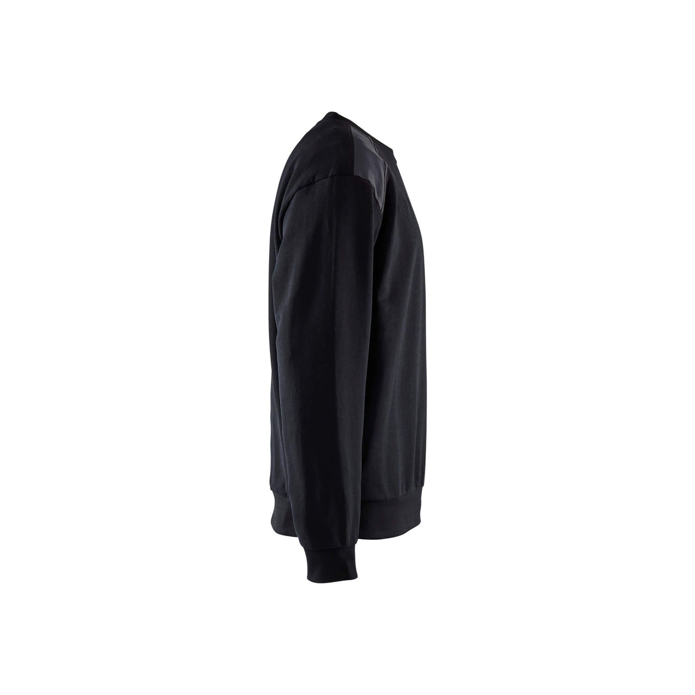 Blaklader Sweatshirt Round Neck Black/Mid Grey Right #colour_black-mid-grey
