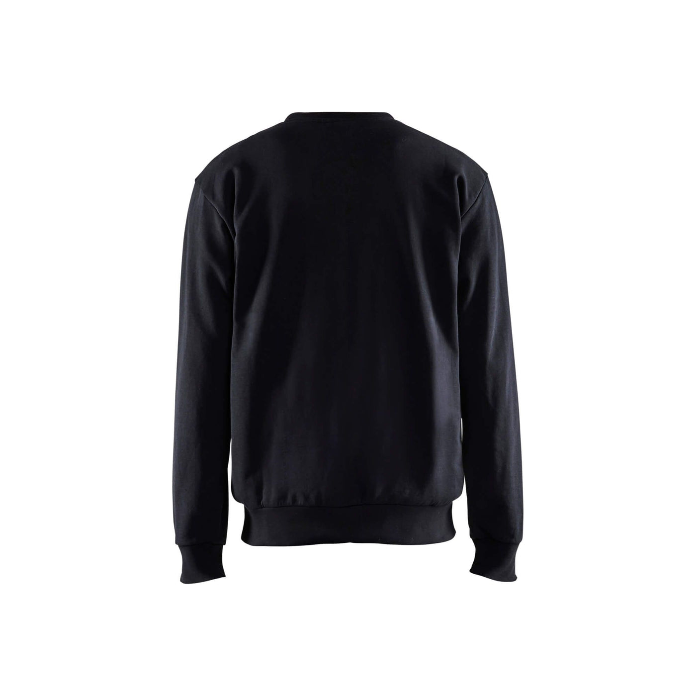 Blaklader Sweatshirt Round Neck Black/Mid Grey Rear #colour_black-mid-grey
