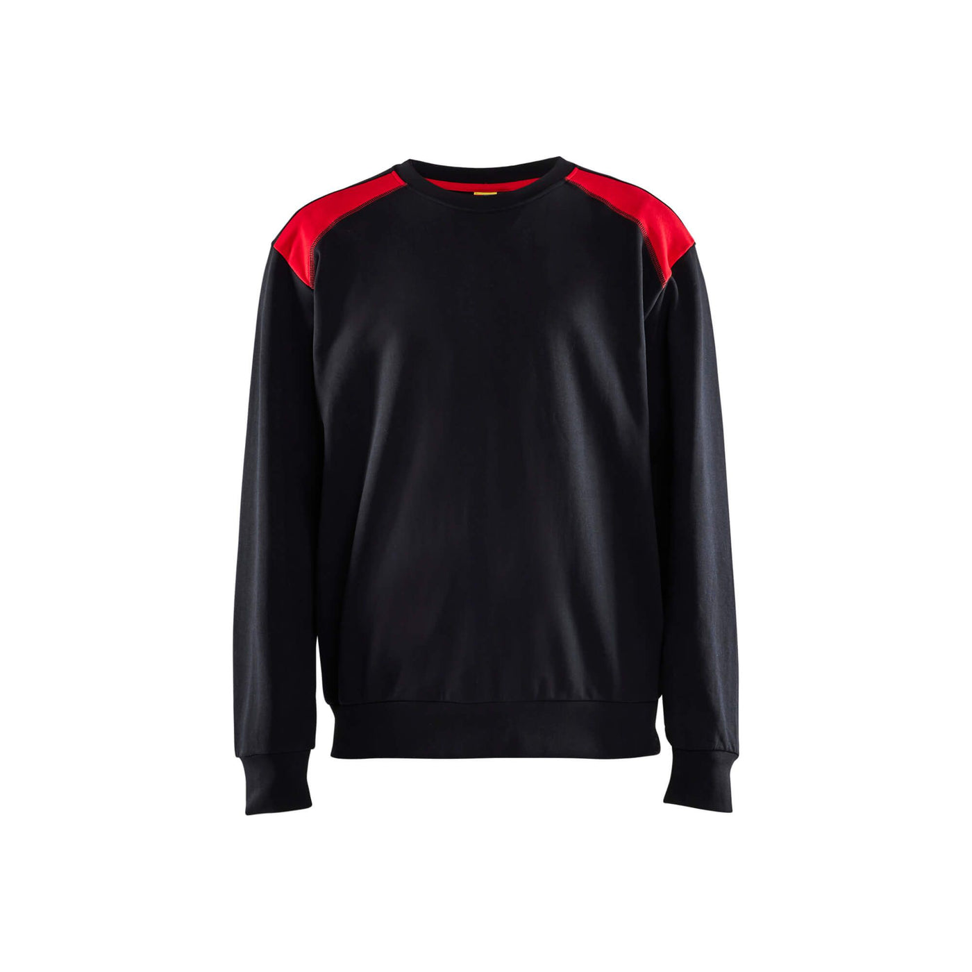 Blaklader Sweatshirt Round Neck Black/Red Main #colour_black-red