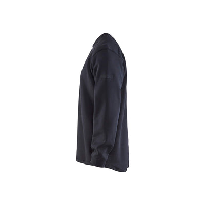 Blaklader 33351157 Sweatshirt With Pen Pocket Dark Navy Blue Left #colour_dark-navy-blue