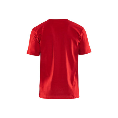Blaklader 33021030 T-Shirt 10 Pack Red Rear #colour_red