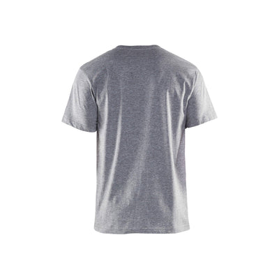 Blaklader 33021033 T-Shirt 10 Pack Grey Melange Rear #colour_grey-melange