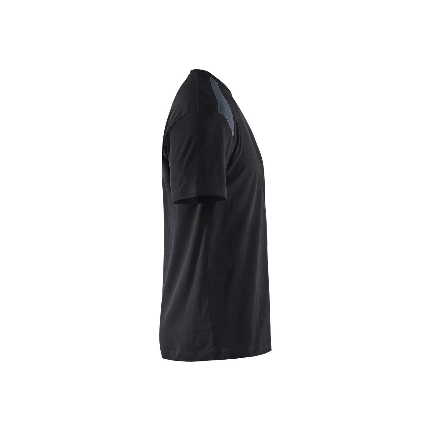 Blaklader 33791042 T-Shirt 2-Tone Cotton Black/Dark Grey Right #colour_black-dark-grey