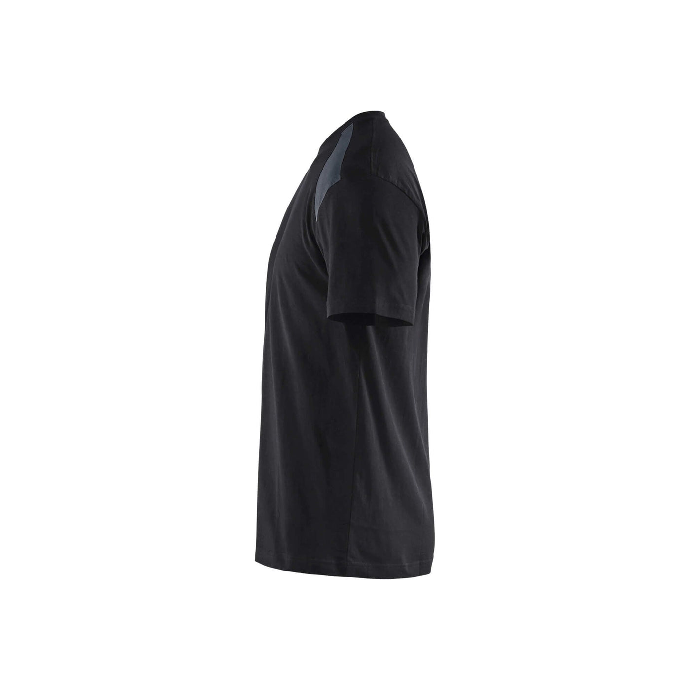 Blaklader 33791042 T-Shirt 2-Tone Cotton Black/Dark Grey Left #colour_black-dark-grey