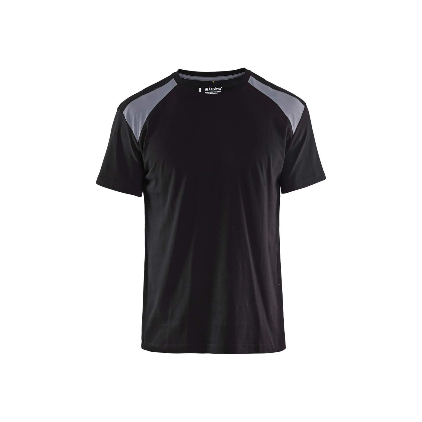 Blaklader 33791042 T-Shirt 2-Tone Cotton Black/Grey Main #colour_black-grey