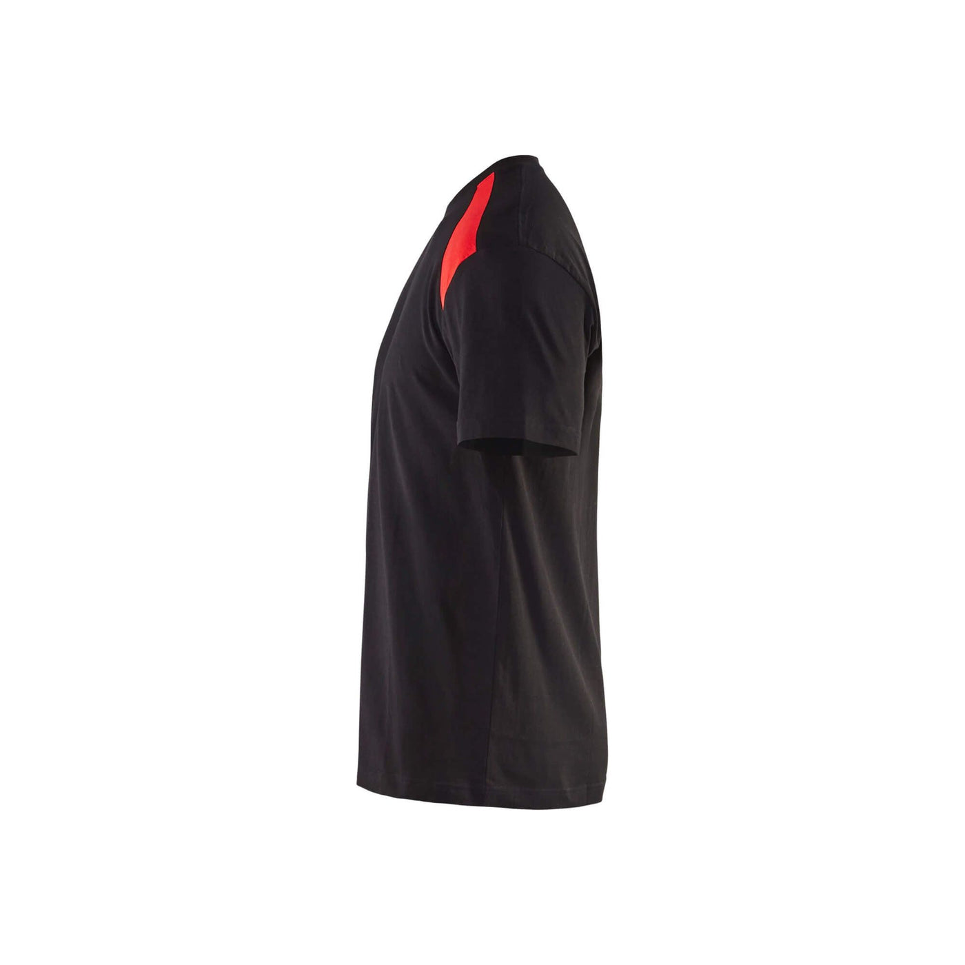 Blaklader 33791042 T-Shirt 2-Tone Cotton Black/Red Left #colour_black-red