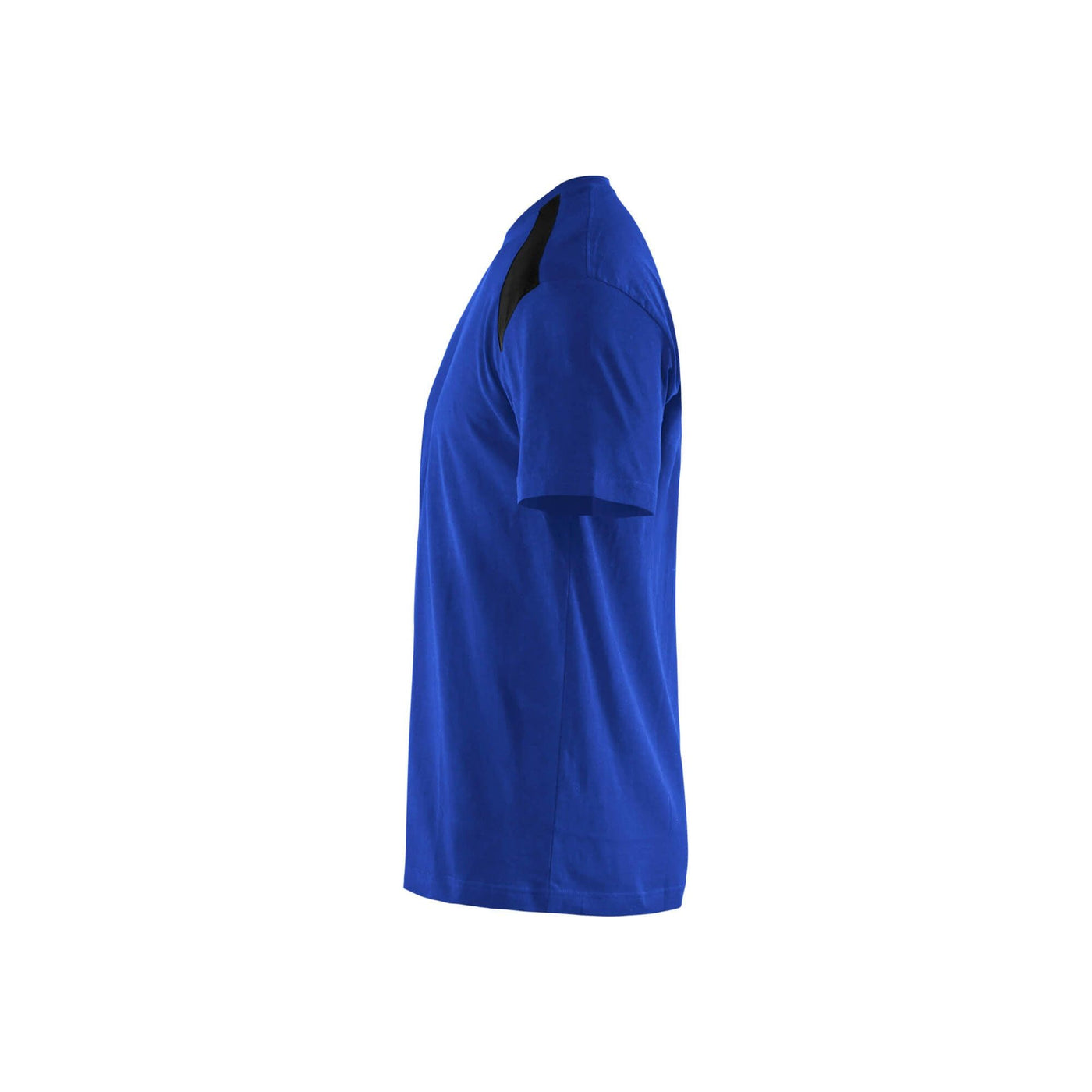 Blaklader 33791042 T-Shirt 2-Tone Cotton Cornflower Blue/Black Left #colour_cornflower-blue-black