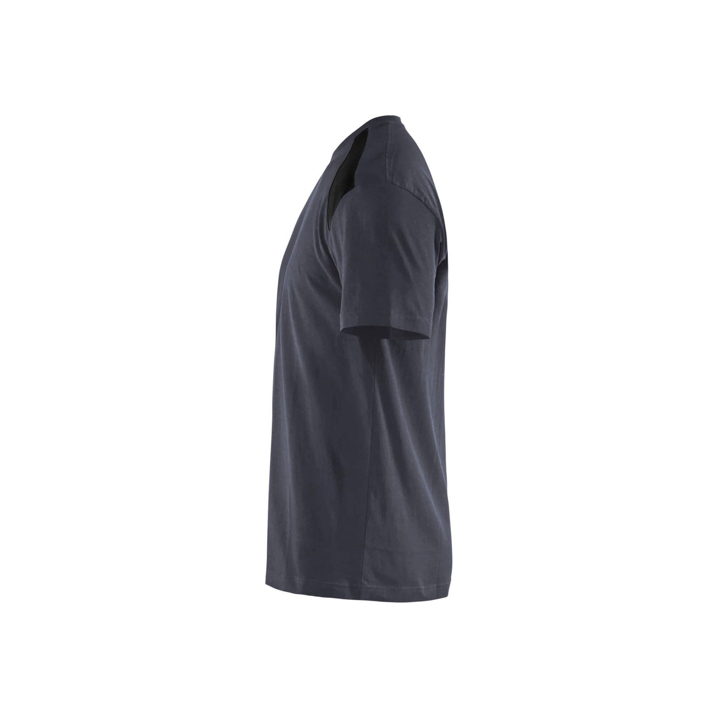 Blaklader 33791042 T-Shirt 2-Tone Cotton Dark Grey/Black Left #colour_dark-grey-black