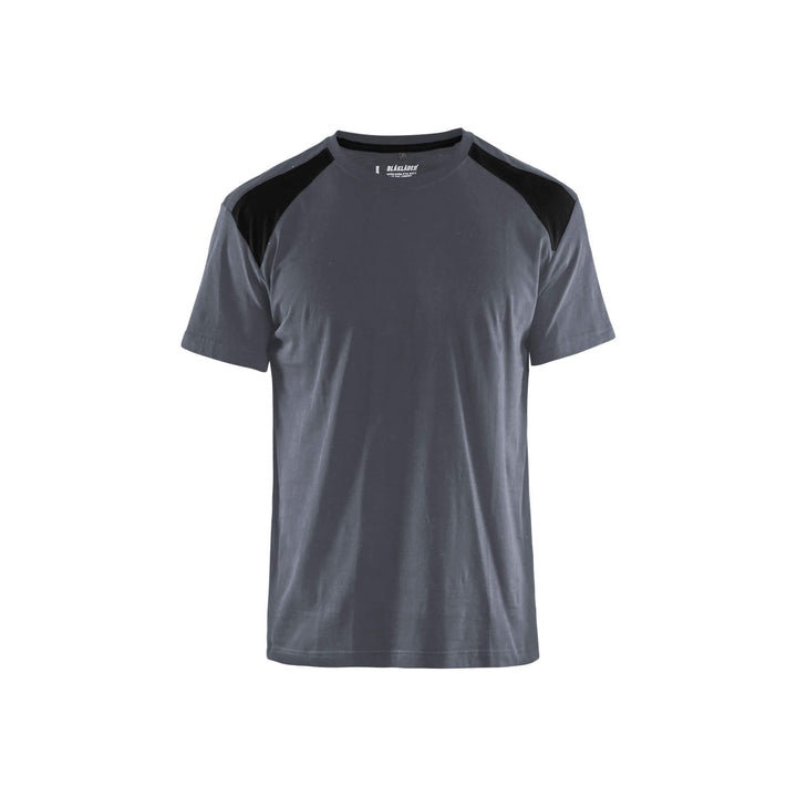 Blaklader 33791042 T-Shirt 2-Tone Cotton Grey/Black Main #colour_grey-black