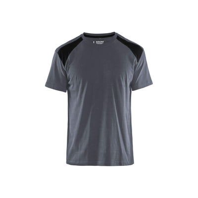 Blaklader 33791042 T-Shirt 2-Tone Cotton Grey/Black Main #colour_grey-black