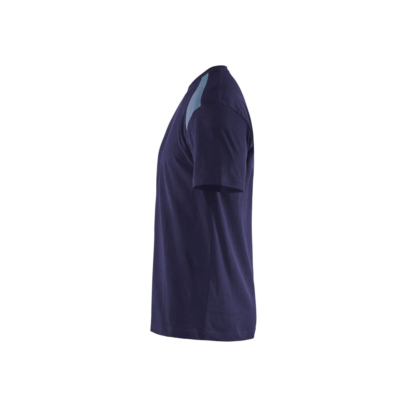 Blaklader 33791042 T-Shirt 2-Tone Cotton Navy Blue/Grey Left #colour_navy-blue-grey