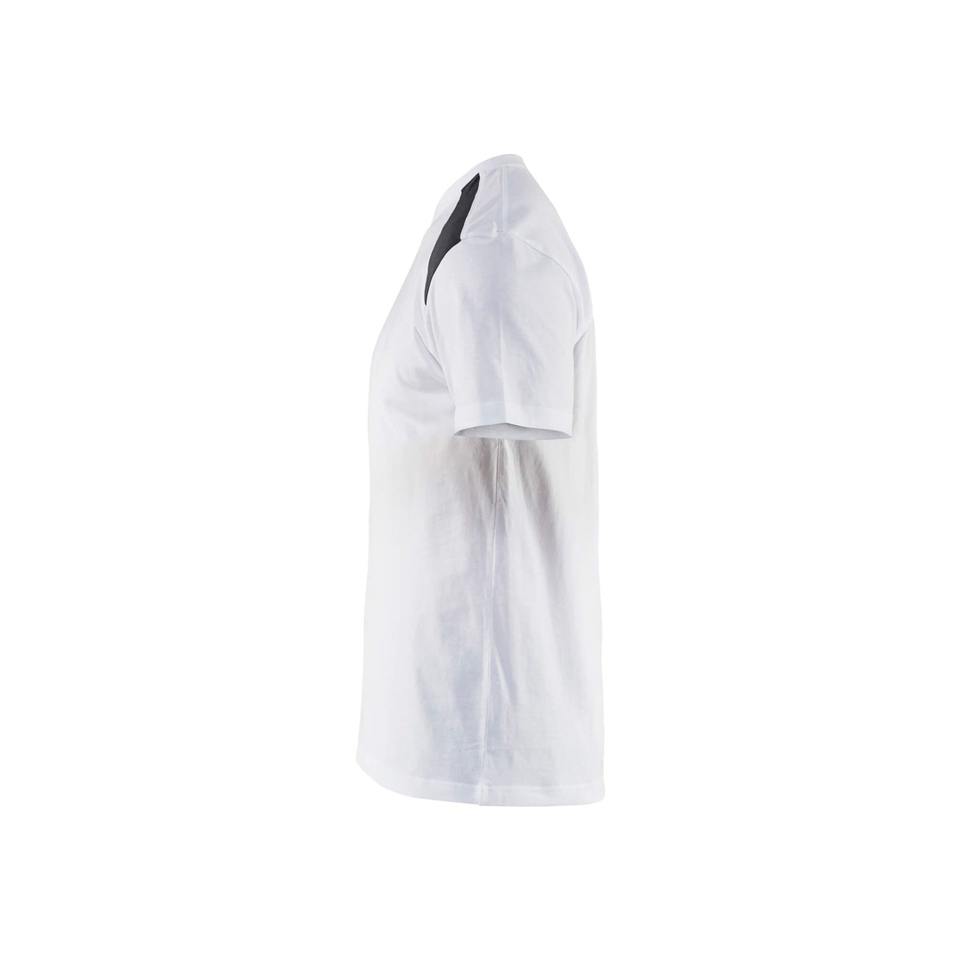 Blaklader 3379 T-Shirt 2-Tone Cotton White/Dark Grey Right#colour_white-dark-grey Left