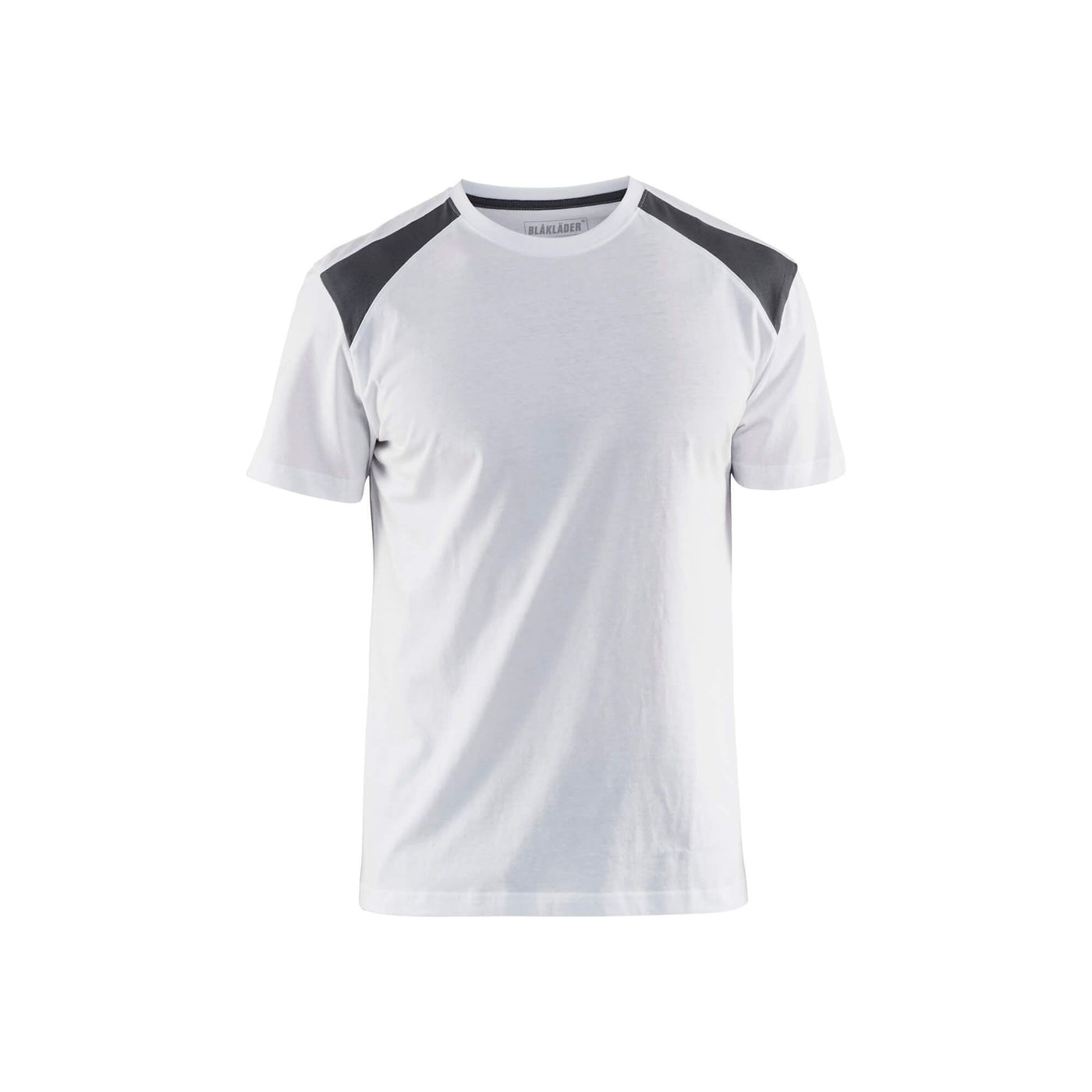 Blaklader 33791042 T-Shirt 2-Tone Cotton White/Grey Main #colour_white-grey