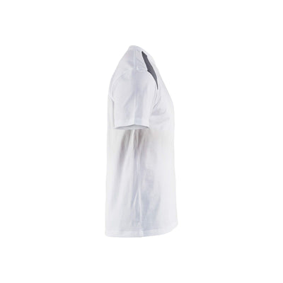 Blaklader 33791042 T-Shirt 2-Tone Cotton White/Grey Right #colour_white-grey
