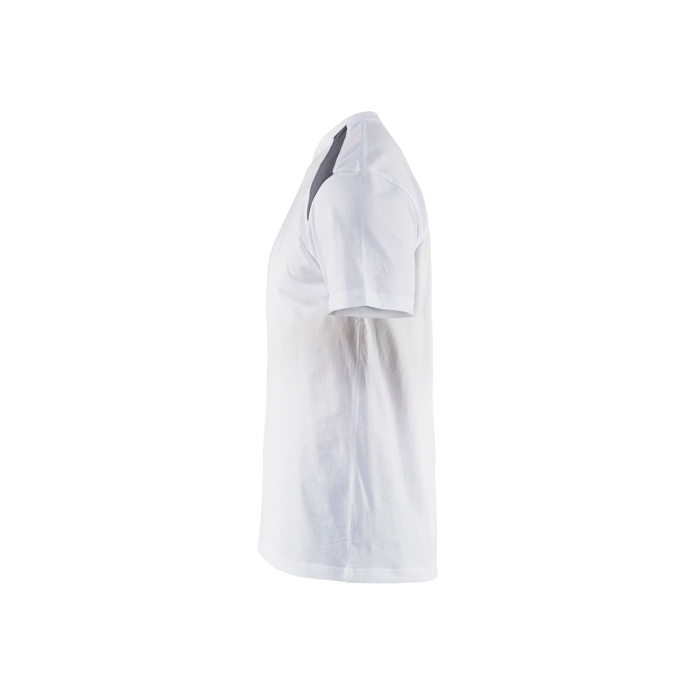 Blaklader 33791042 T-Shirt 2-Tone Cotton White/Grey Left #colour_white-grey