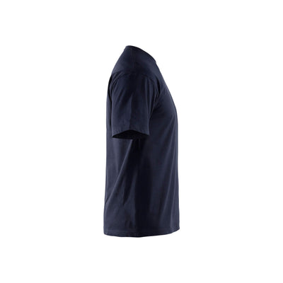 Blaklader 33251042 T-Shirt 5-Pack Dark Navy Blue Right #colour_dark-navy-blue