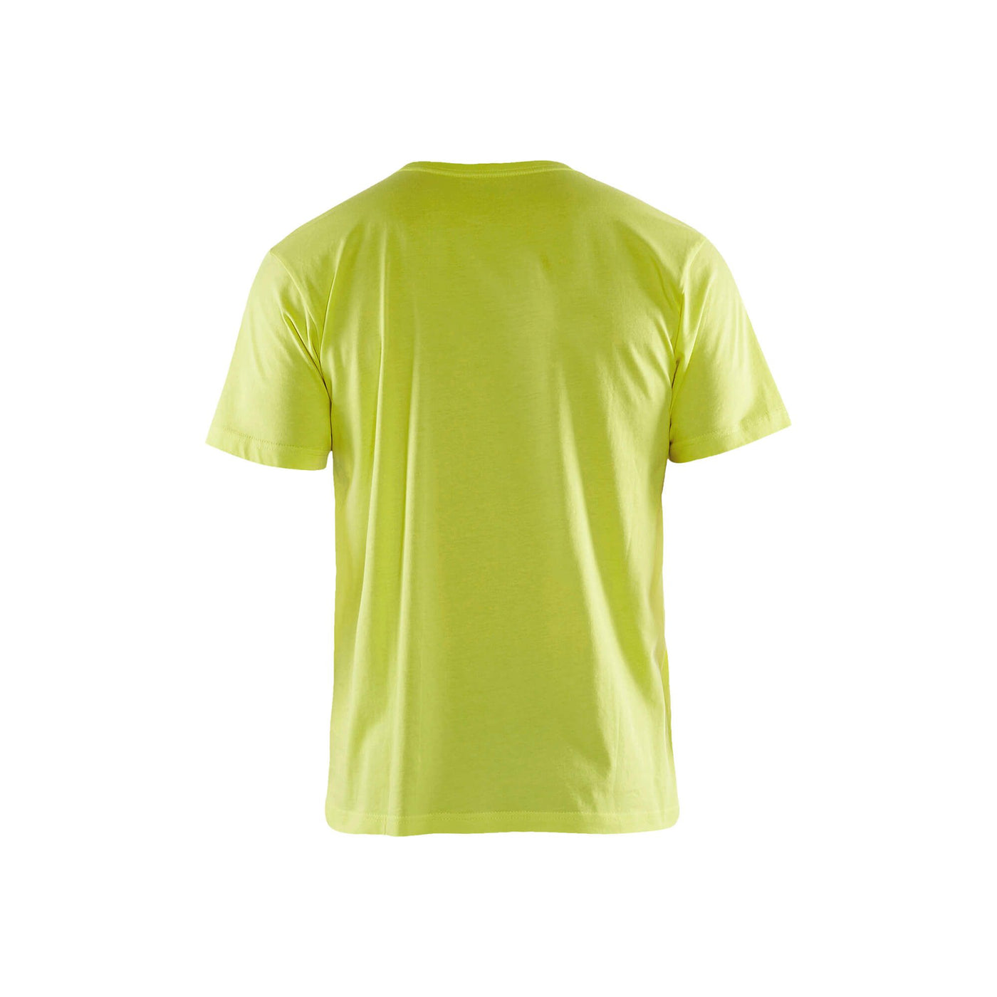 Blaklader 33251042 T-Shirt 5-Pack Hi-Vis Yellow Rear #colour_yellow