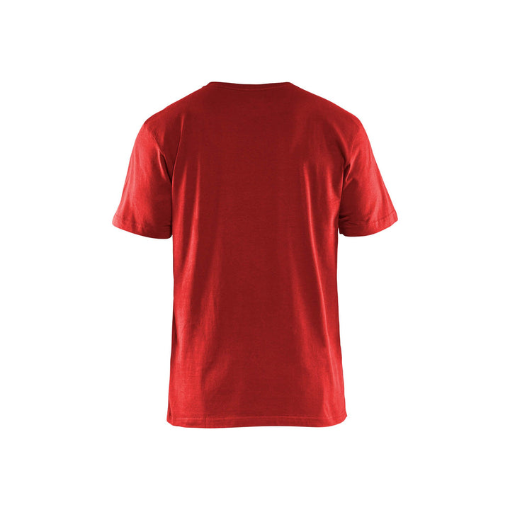 Blaklader 33251042 T-Shirt 5-Pack Red Rear #colour_red