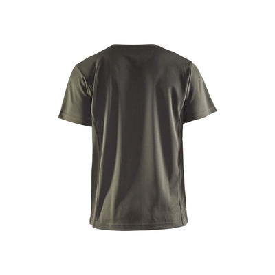 Blaklader 33231051 T-Shirt UV Protection Army Green Rear #colour_army-green