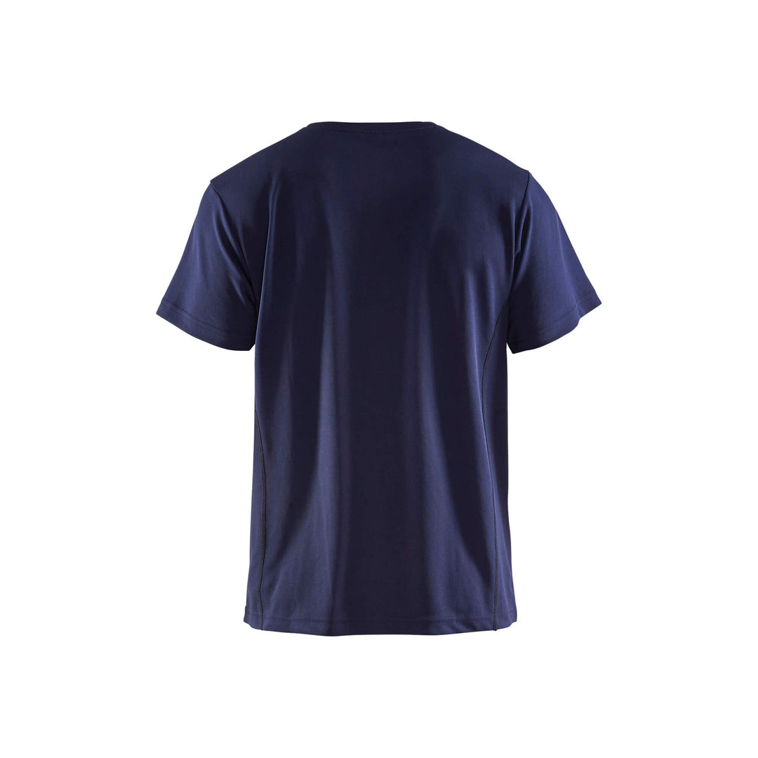 Blaklader 33231051 T-Shirt UV Protection Navy Blue Rear #colour_navy-blue