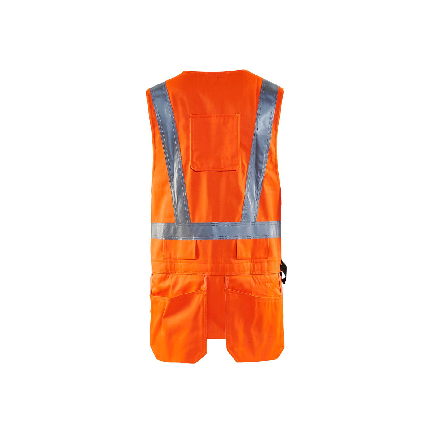 Blaklader 30271804 Tool Vest Hi-Vis Orange Rear #colour_orange