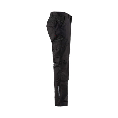 Blaklader 14481832 Trousers Knee-Pad Stretch Black Right #colour_black