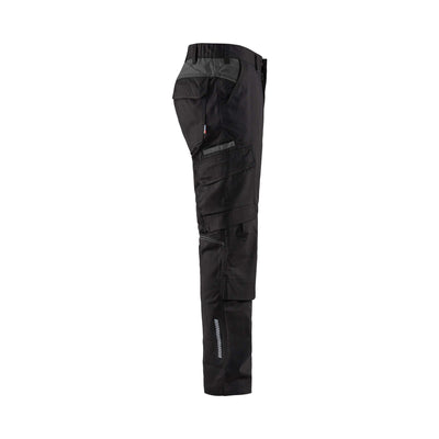 Blaklader 14481832 Trousers Knee-Pad Stretch Black/Dark Grey Right #colour_black-dark-grey