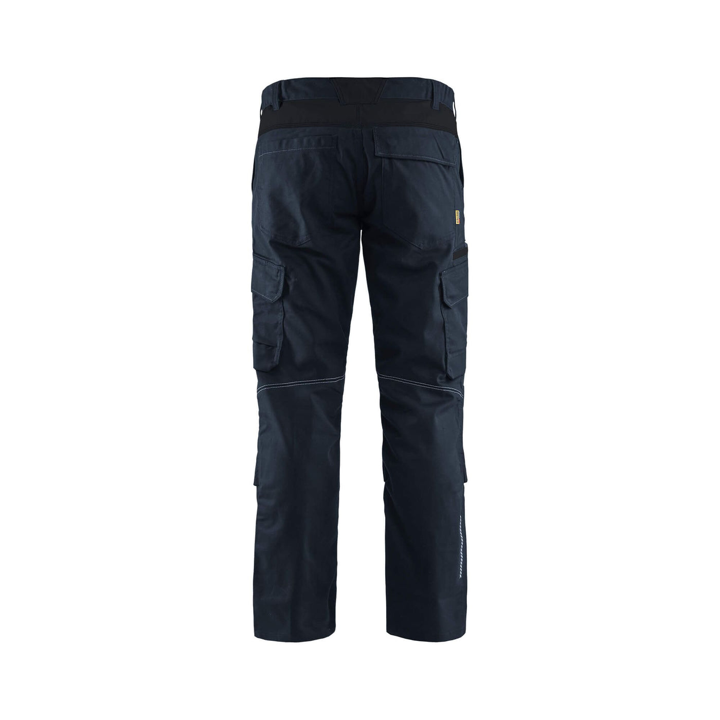 Blaklader 14481832 Trousers Knee-Pad Stretch Dark Navy Blue/Black Rear #colour_dark-navy-blue-black