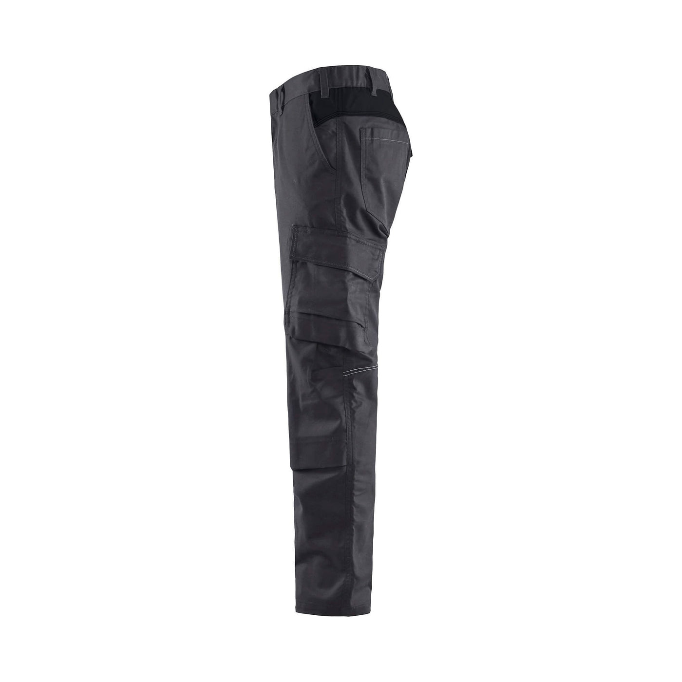 Blaklader 14481832 Trousers Knee-Pad Stretch Mid Grey/Black Left #colour_mid-grey-black