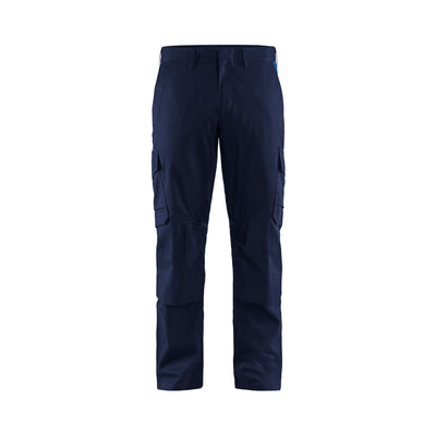 Blaklader 14481832 Trousers Knee-Pad Stretch Navy Blue/Cornflower Blue Main #colour_navy-blue-cornflower-blue