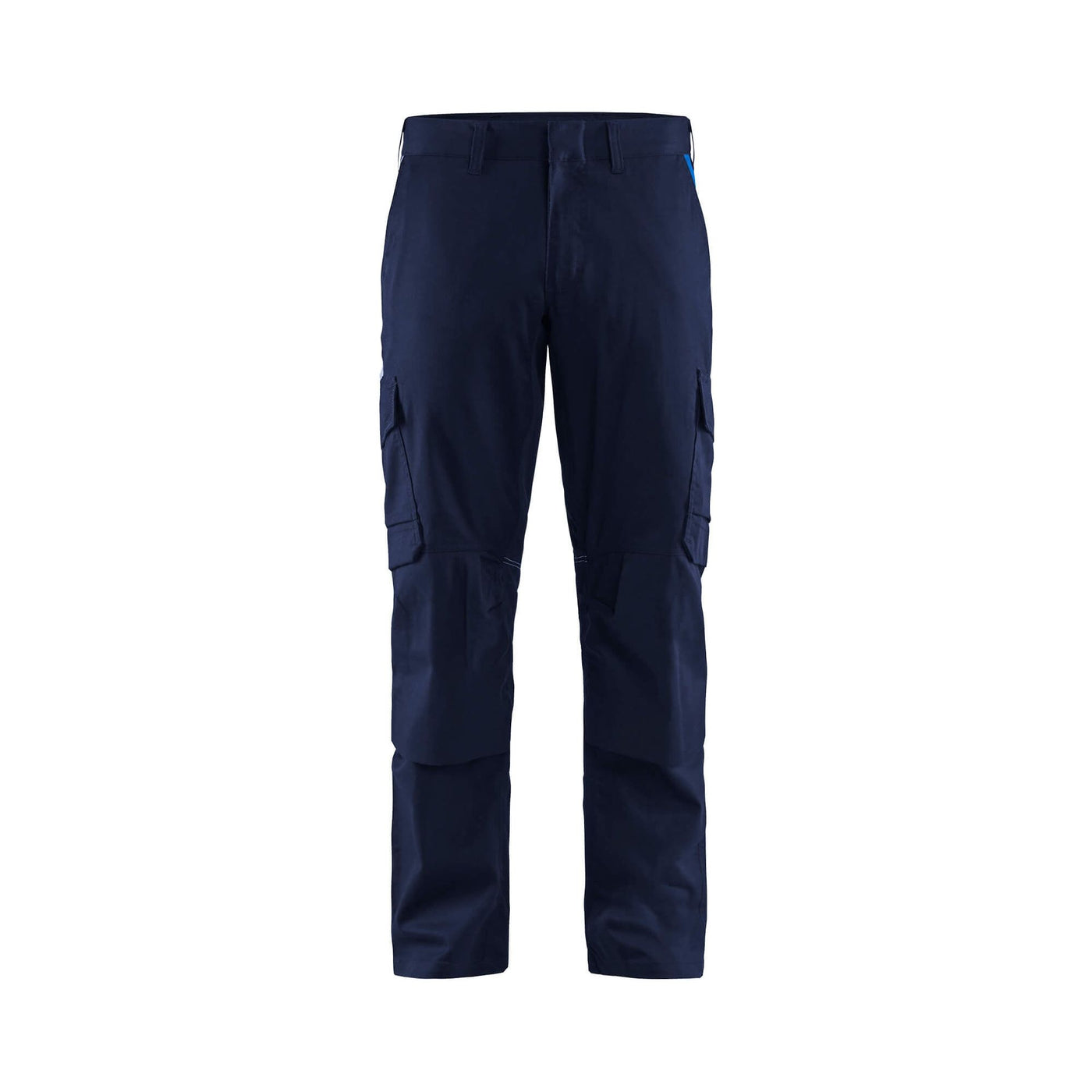Blaklader 14481832 Trousers Knee-Pad Stretch Navy Blue/Cornflower Blue Main #colour_navy-blue-cornflower-blue