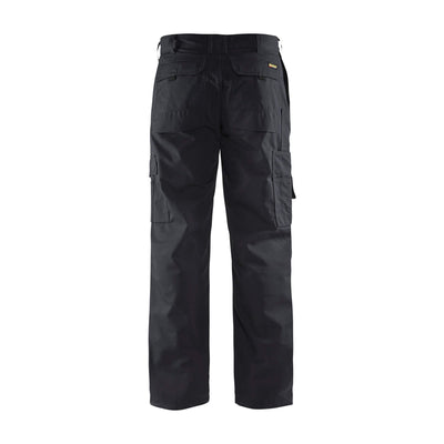 Blaklader 14071800 Trousers Leg Pockets Black Rear #colour_black