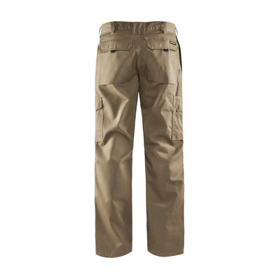 Blaklader 14071800 Trousers Leg Pockets Khaki Rear #colour_khaki