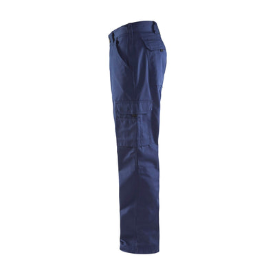 Blaklader 14071800 Trousers Leg Pockets Navy Blue Left #colour_navy-blue