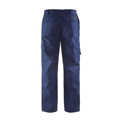 Blaklader 14071800 Trousers Leg Pockets Navy Blue Rear #colour_navy-blue
