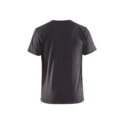 Blaklader 33601029 V Neck T-Shirt Dark Grey Rear #colour_dark-grey